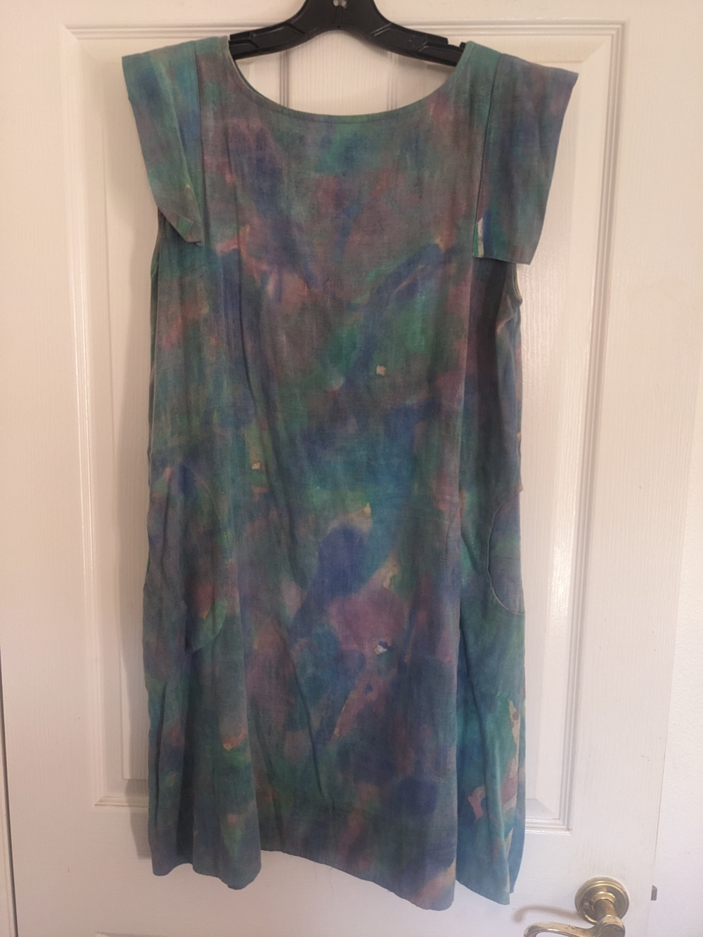 Sucesos Hand Painted One Of A Kind Dress With Pockets
